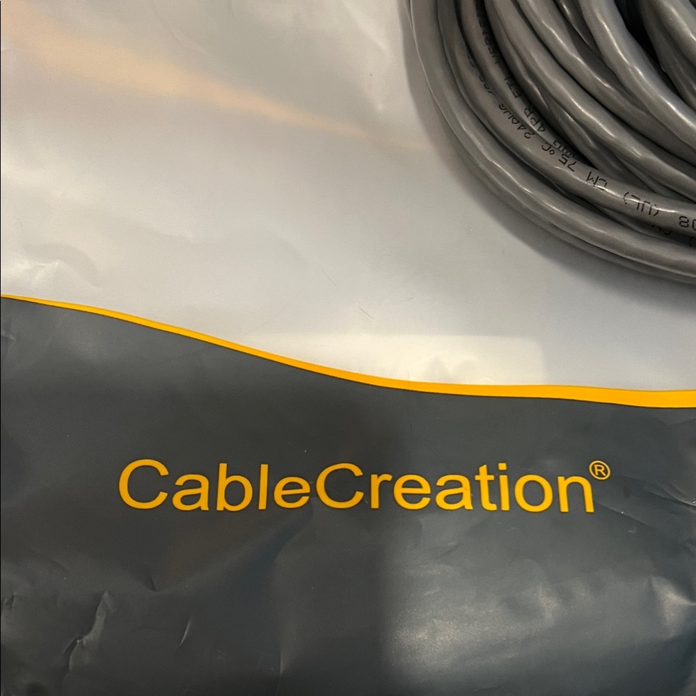 CableCreation Cat 5e UTP Cable 15.3 (50 ft) Grey NWT - Picture 4 of 5